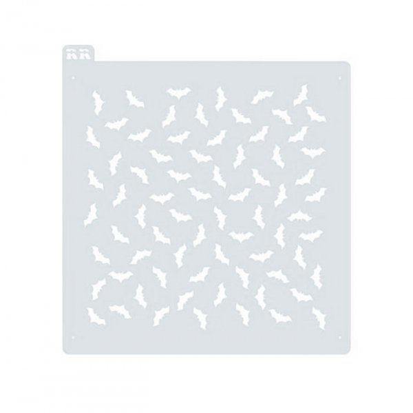 Stencil Biscoito Fundo Morcego 1 - 14,5 X 14,5 Cm- R R Oliveira