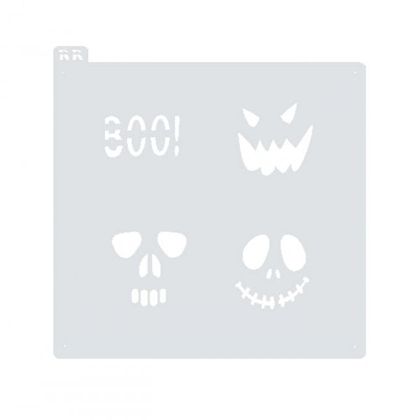 Stencil Hallowen 1 - 14,5 X 14,5 Cm- R R Oliveira