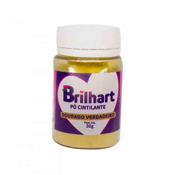 Pó Cintilante Dourado Verdadeiro 30G - Brilhart