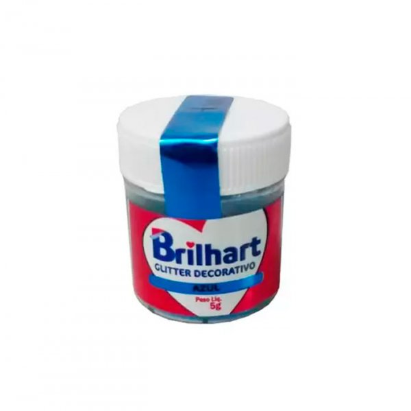 Glitter Perolescente Azul 5G - Brilhart