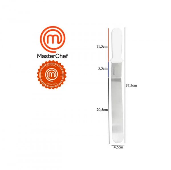 Espátula Inox De Bolo C/ Degrau 10'' Mcf-G665 - Masterchef