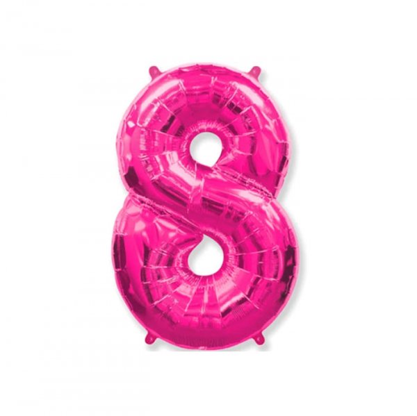 Balão Metalizado Rosa 16' N°8 - Mundo Bizarro