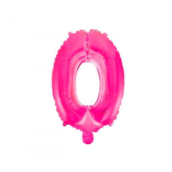Balão Metalizado Rosa N°0 - Mundo Bizarro