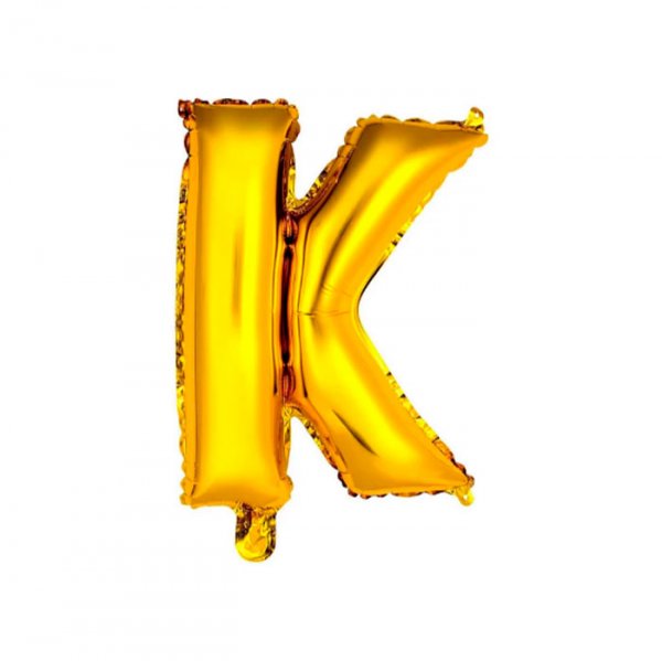 Balão Metalizado Letra Ouro - K 16' - Crystal Forming