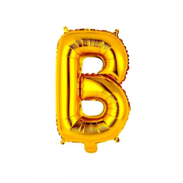 Balão Metalizado Letra Ouro - B 16' - Mundo Bizarro