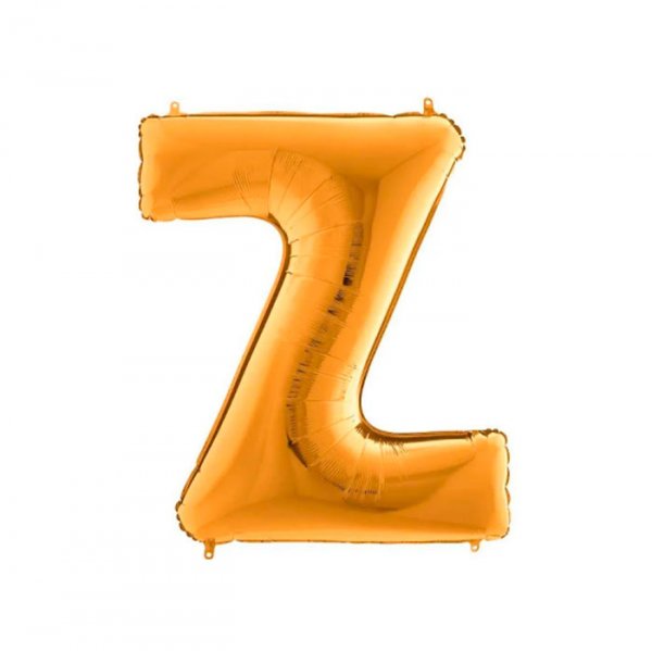 Balão Metalizado Letra 'Z' Dourado - Tam.14'' - Grabo