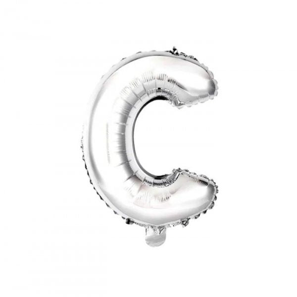 Balão Metalizado Letra Prata - C 16'