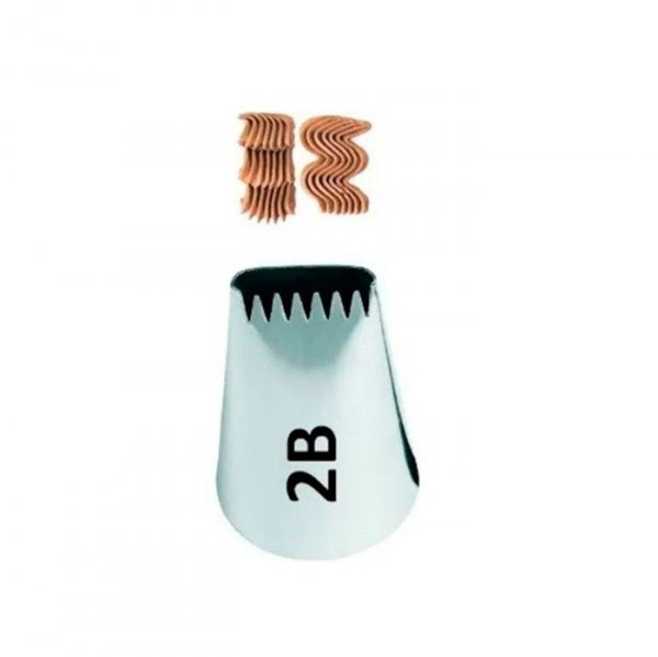 Bico De Confeitar Inox N°2B - Serra - Wilton