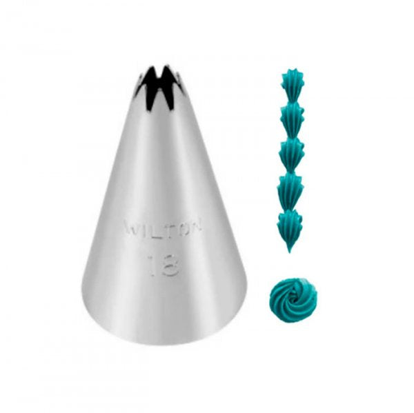 Bico De Confeitar Inox N°18 - Pitanga - Wilton