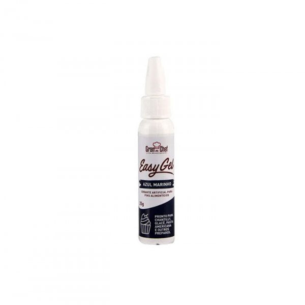 Corante Easy Gel Azul Marinho 25g - Gran Chef
