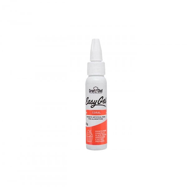Corante Easy Gel Coral 25g - Gran Chef