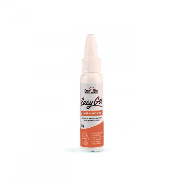 Corante Easy Gel Laranja Fosco 25g - Gran Chef