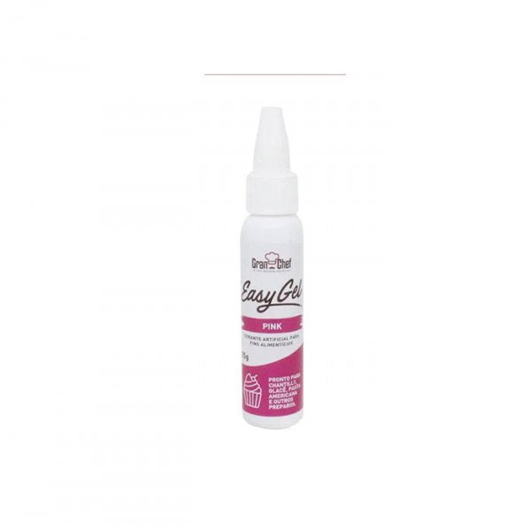Corante Easy Gel Pink 25g - Gran Chef