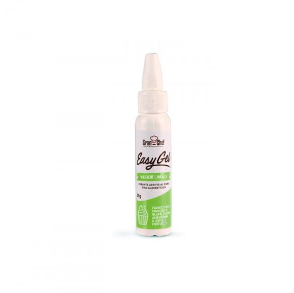 Corante Easy Gel Verde Limão 25g - Gran Chef