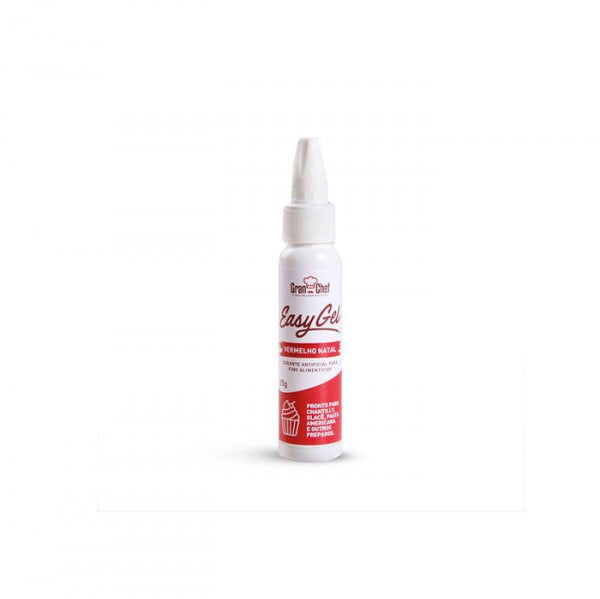 Corante Easy Gel Vermelho Natal 25g - Gran Chef