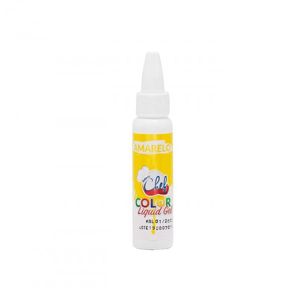 Corante Liquid Gel 25G Amarelo - Iceberg Chef