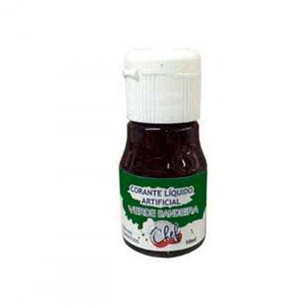 Corante Liquido 10Ml Verde Bandeira Chef - Iceberg Chef