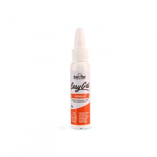 Corante Easy Gel Laranja 25g - Gran Chef