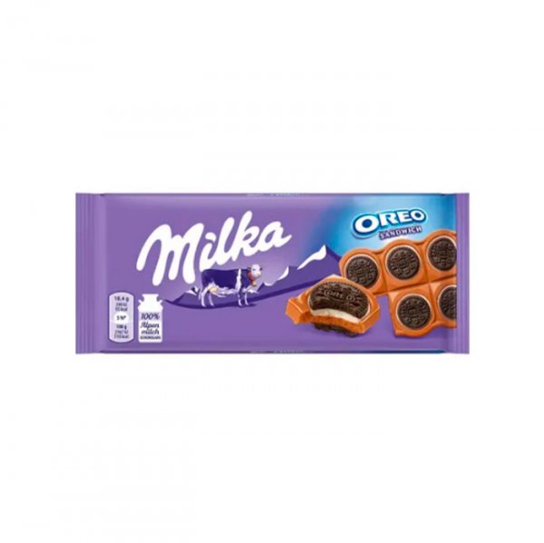 Chocolate Oreo Sandwich - Barra 92G - Milka
