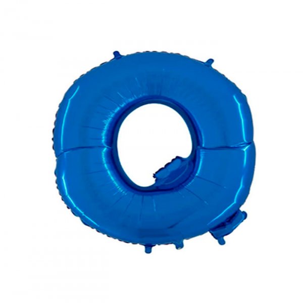 Balão Metalizado Letra 'Q' Azul - Tam.14" - Megatoon