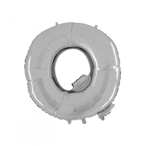 Balão Metalizado Letra 'Q' Prata - Tam.14" - Megatoon