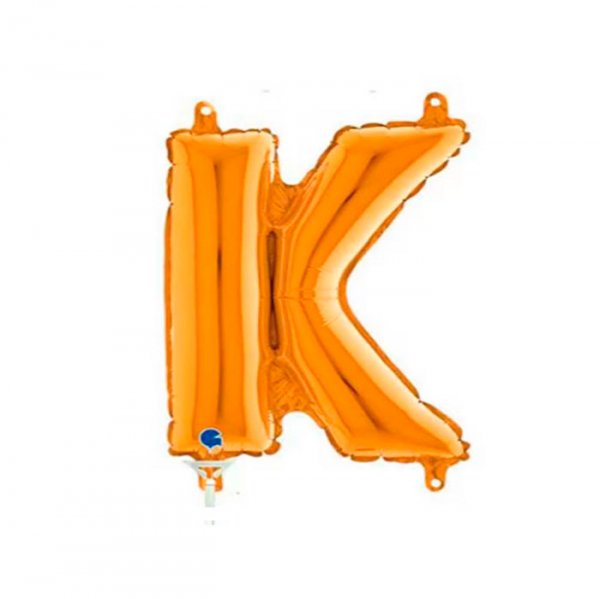 Balão Metalizado Letra 'K' Dourado - Tam.14" - Grabo