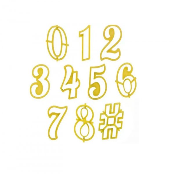 Cortador Numeros Glamour 8,5cm - Blue Star