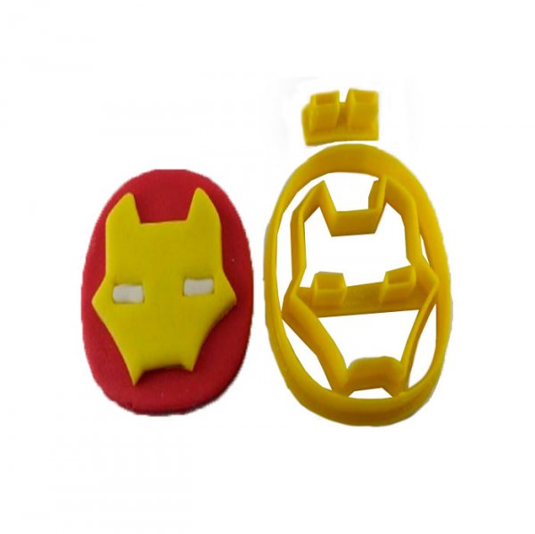 Cortador Rosto Homem De Ferro Baby - Cia Do Molde