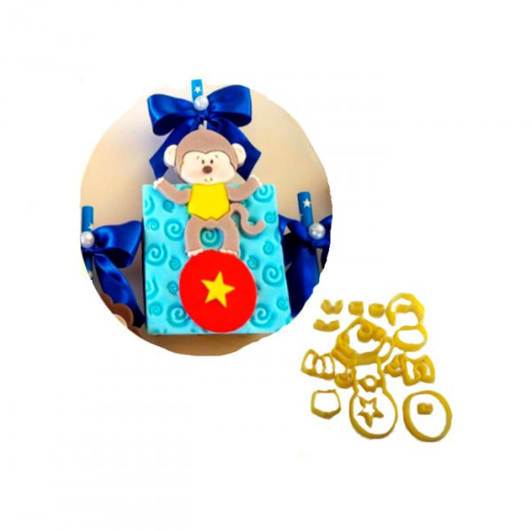 Cortador Circo Macaco - Cia Do Molde