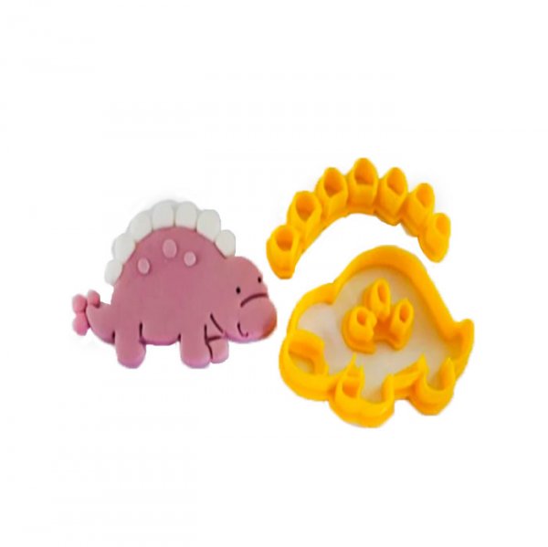 Cortador Dinossauro Baby Mod 4 - 3 Peças - Cia Do Molde