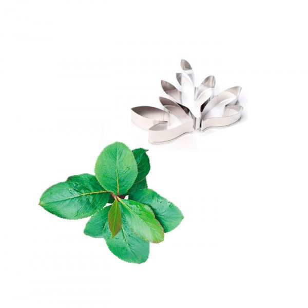 Cortador Em Aço Inox Folha De Peônia 3 Peças Ca523 - Prime Chef