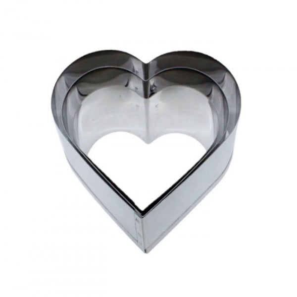 Kit Cortador Inox Coração 1G Aa - R.R. Oliveira