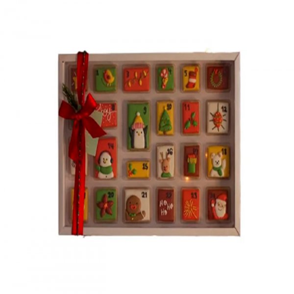 Caixas Quadradas C/ Borda 24 Cavidades Mod 2 Papai Noel - Crystal Forming