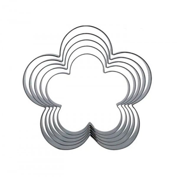 Kit Cortador Inox Margarida 5 Petálas - R.R. Oliveira