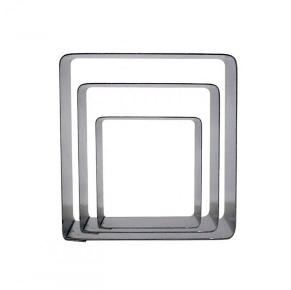 Kit Cortador Inox Quadrado 1G C/3 - R.R. Oliveira