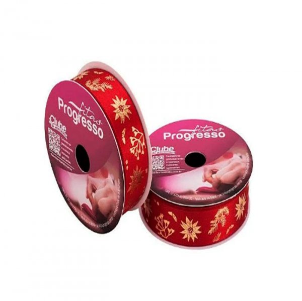 Fita Flores De Natal 10M X 22Mm (Ecf005H) Cor 798 - Fitas Progresso