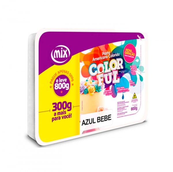 Pasta Americana Azul Bebe 800Gr - Mix