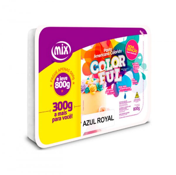 Pasta Americana Azul Royal 800Gr - Mix