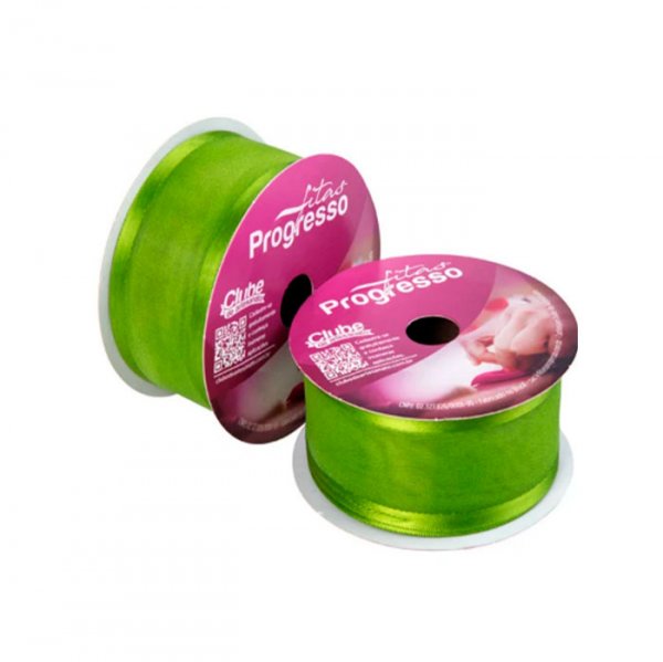 Fita Voal Zc003 (10M X 15Mm) Verde Folha (677) - Fitas Progresso