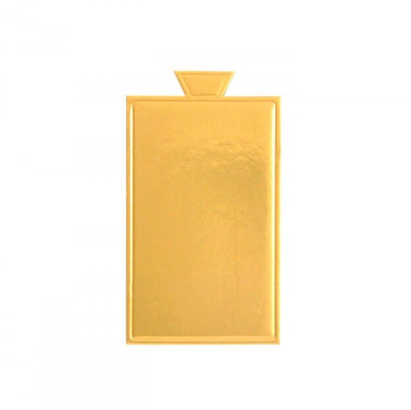 Base Laminada Retangular Ouro (7.5X4.5Cm) 20Un - Chromus