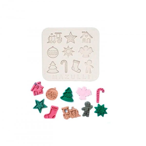 Molde De Silicone Diversos Natal (133) - Mazulli