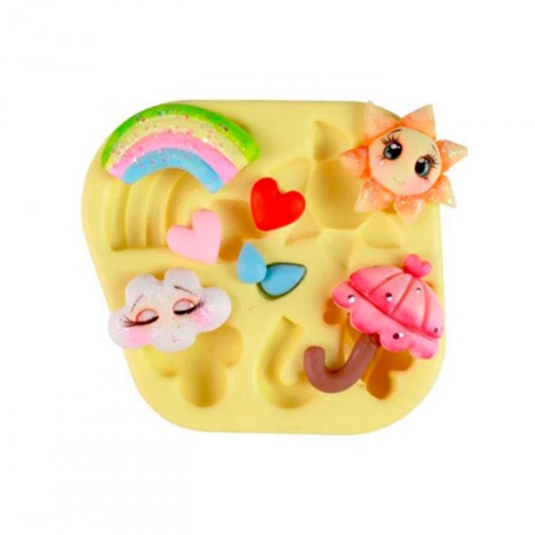 Molde de Silicone Chuva De Amor (006) - Blue Star