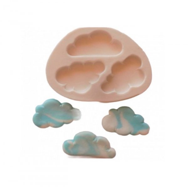 Molde De Silicone Trio Nuvens (1109) - Mazulli