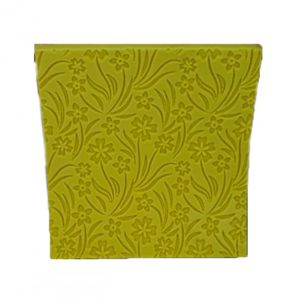 Molde De Silicone Textura Flores Jardim (1974) - Mazulli