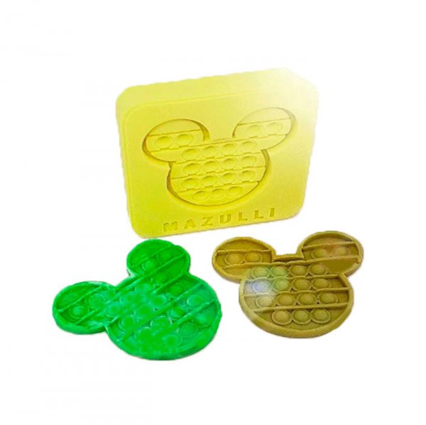 Molde De Silicone Pop It Fidget Toy Mickey (2317) - Mazulli
