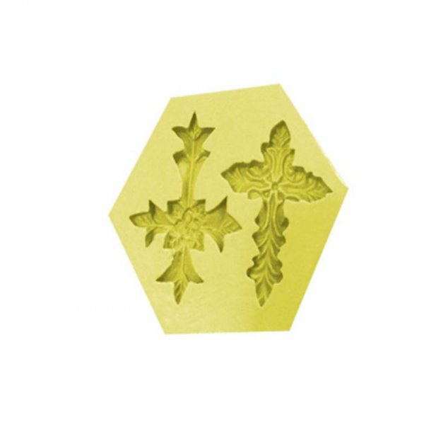 Molde De Silicone Par De Cruz (1613) - Mazulli
