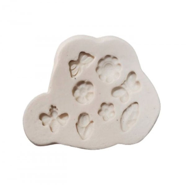 Molde De Silicone Flores/Borboletas/Abelhas (617) - Mazulli