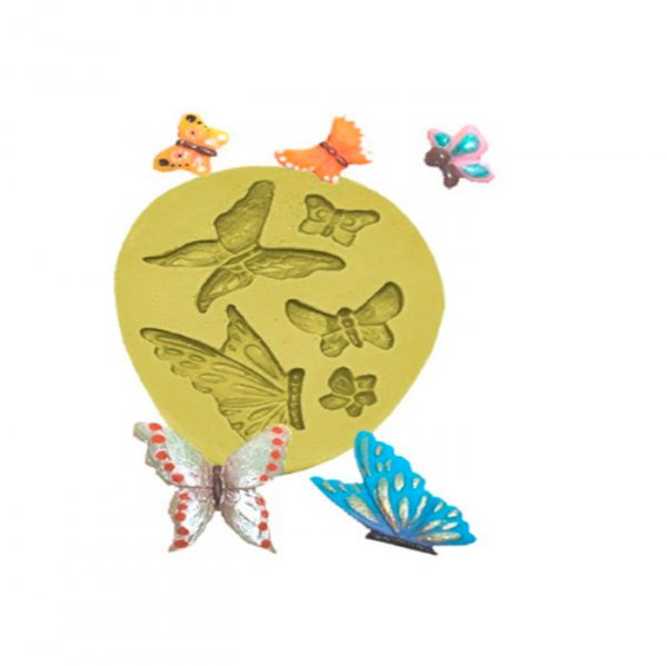 Molde De Silicone Borboletas (1628) - Mazulli