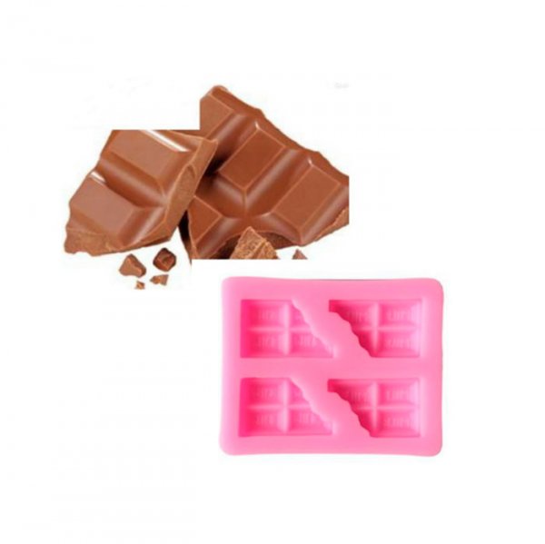 Molde De Silicone Pedaços De Chocolate (S291) - Molds Planet