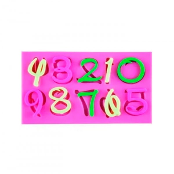Molde De Silicone Número (S414) - Molds Planet